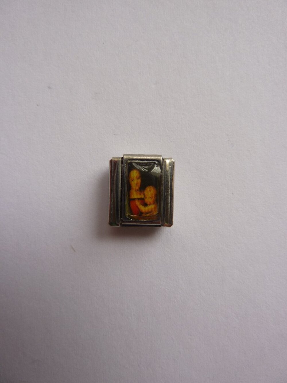 Catholic Link for Nomination-Style Italian Charm Bracelet